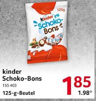 kinderschokolade Schoko-Bons 125g