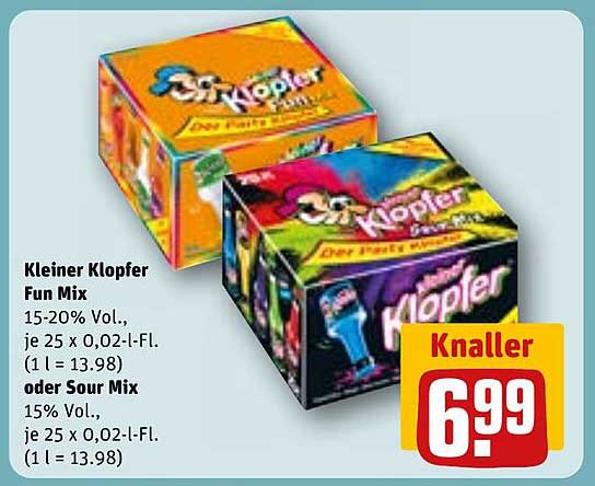 Kleiner Klopfer Fun Mix oder Sour Mix