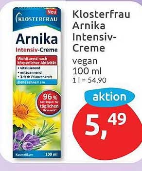 Klosterfrau Arnika Intensiv-Creme 100 ml - vegan