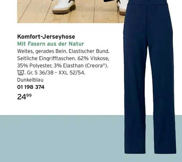 Komfort-Jerseyhose Mit Fasern aus der Natur