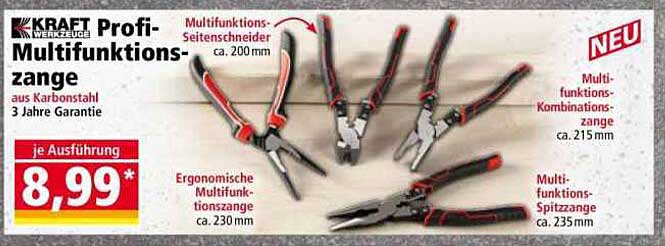 KRAFT Profi Multifunktionszange