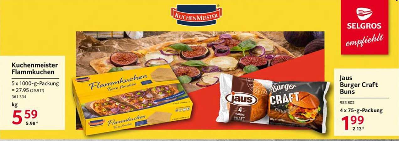 Küchenmeister Flammkuchen 5 x 1000-g-Packung