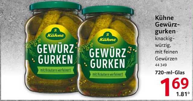 Kühne Gewürzgurken 720-ml-Glas