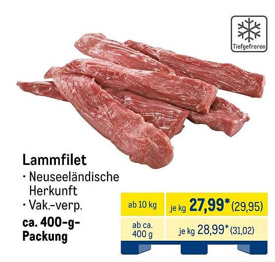 Lammmfilet - Neuseeländische Herkunft