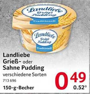 Landliebe Grieß- oder Sahne Pudding - verschiedene Sorten