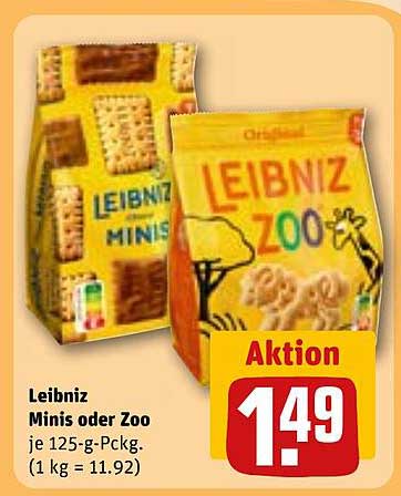 Leibniz Minis oder Zoo 125-g-Packung