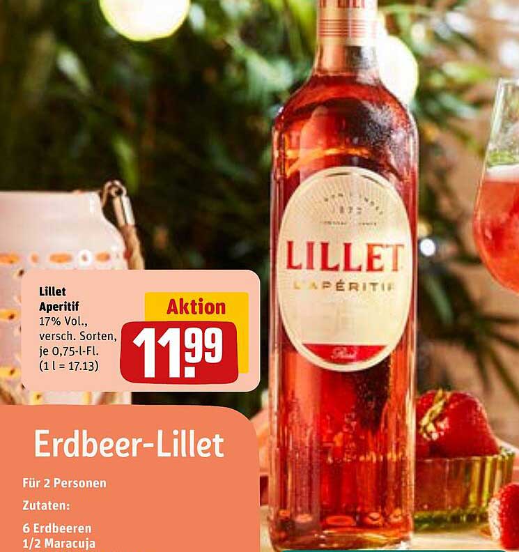 Lillet Aperitif Erdbeer-Lillet 0,75 l