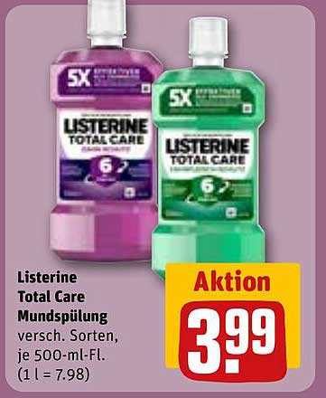 Listerine Total Care Mundspülung – verschiedene Sorten