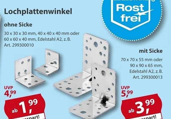 Lochplattenwinkel - rostfrei und vielseitig einsetzbar