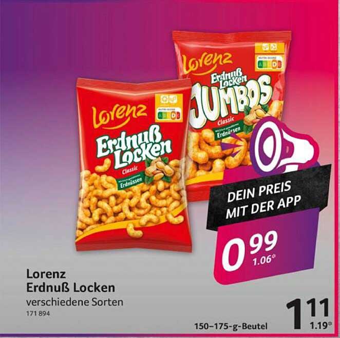 Lorenz Erdnuss Locken - verschiedene Sorten