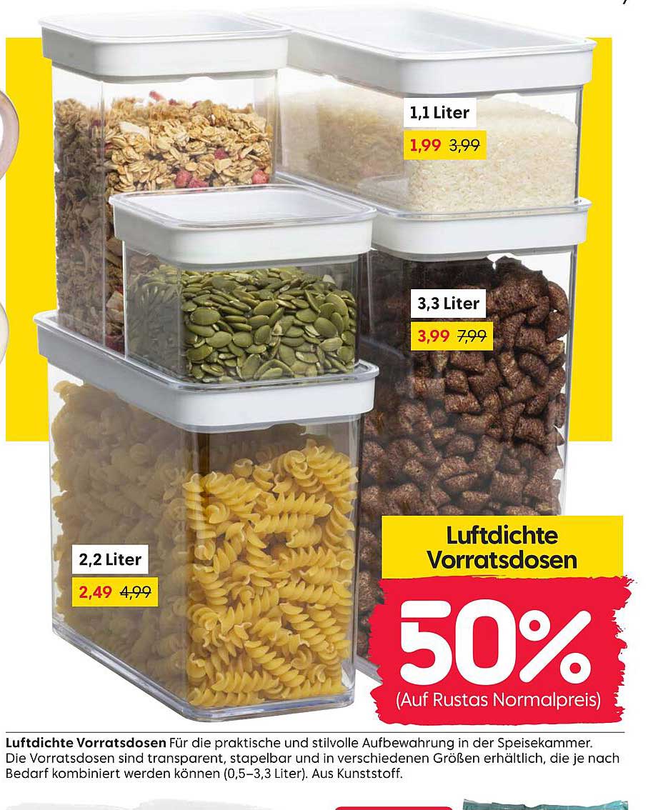 Luftdichte Vorratsdosen