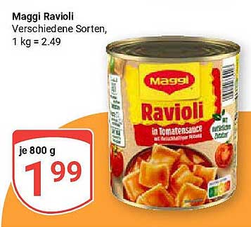 Maggi Ravioli in Tomatensauce, 800 g