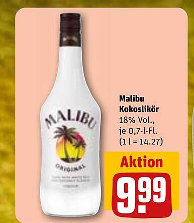 Malibu Kokoslikör 0,7 l