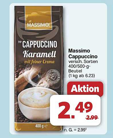 Massimo Cappuccino Karamell 400g
