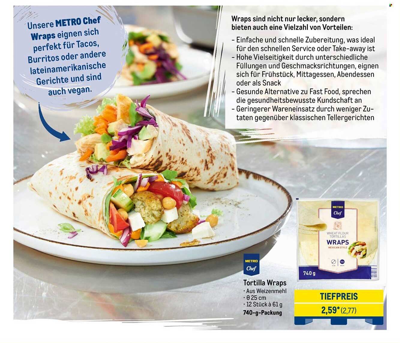 METRO Chef Tortilla Wraps