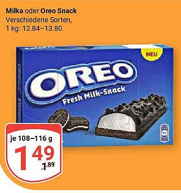 Milka oder Oreo Snack – Frische für jede Gelegenheit