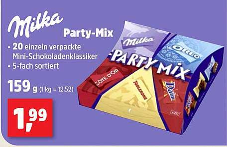 Milka Party-Mix - 20 einzeln verpackte Mini-Schokoladenklassiker