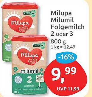 Milupa Milumil Folgemilch 2 oder 3 800 g