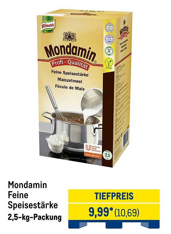 Mondamin Feine Speisestärke 2,5-kg-Packung