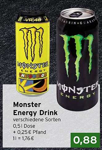 Monster Energy Drink verschiedene Sorten 0,5 l Dose