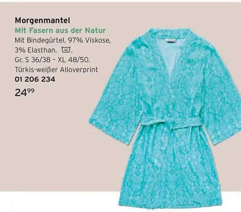 Morgenmantel mit Fasern aus der Natur