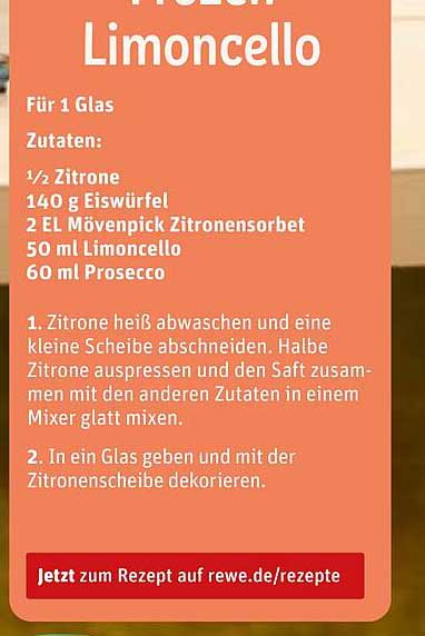 Mövenpick Limoncello Drink Rezept