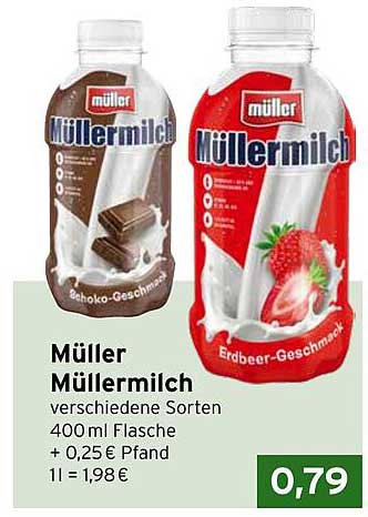 Müller Müller Milch 400 ml – Verschiedene Sorten