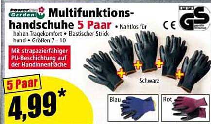 Multifunktionshandschuhe 5 Paar