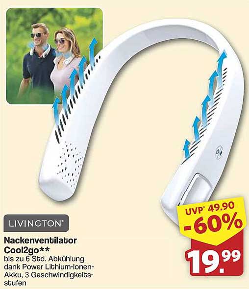 Nackenventilator Cool2go - Abkühlung für heiße Tage
