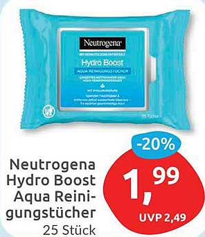 Neutrogena Hydro Boost Aqua Reinigungstücher