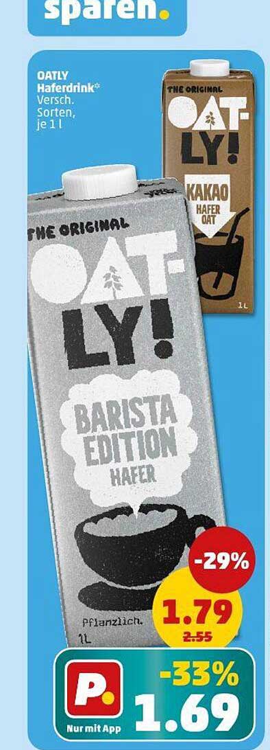 Oatly Haferdrink – Barista Edition 1L
