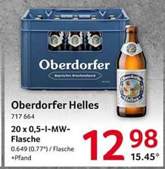 Oberdorfer Helles - 20 x 0,5-I-MW-Flasche
