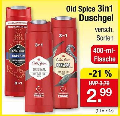 Old Spice 3in1 Duschgel - verschiedene Sorten