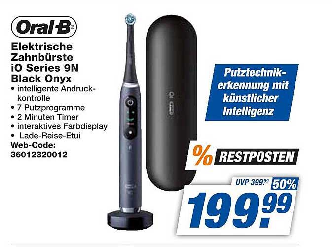 Oral-B Elektrische Zahnbürste iO Series 9N Black Onyx