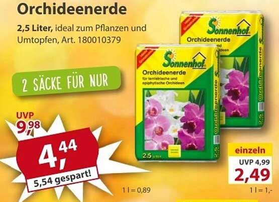 Orchideenerde für 4,44 € - 2,5 Liter