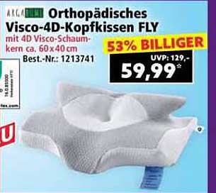 Orthopädisches Visco-4D-Kopfkissen FLY