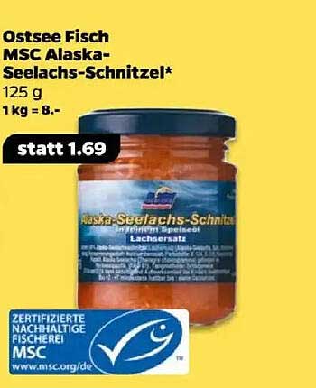 Ostsee Fisch MSC Alaska-Seelachs-Schnitzel* 125 g