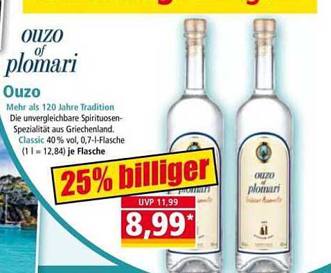 Ouzo of Plomari - 0,7-Liter-Flasche