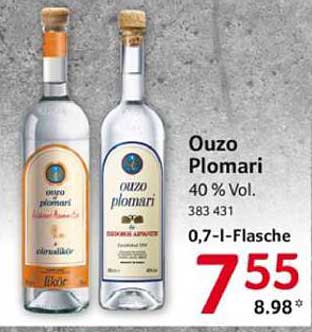 Ouzo Plomari 0,7 l Flasche