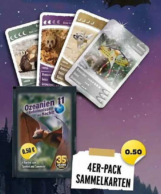 Ozeanien 11 - Geheimnisse der Nacht 4ER-PACK SAMMELKARTEN