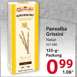 Panealba Grissini Natur 125-g-Packung