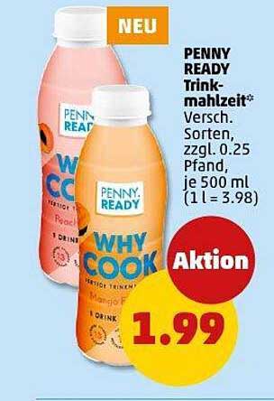 Penny Ready Trinkmahlzeit – Verschiedene Sorten 500 ml