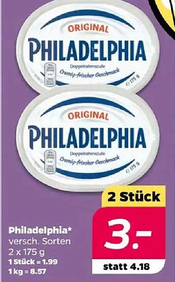 Philadelphia Frischkäse 2 x 175 g - Verschiedene Sorten