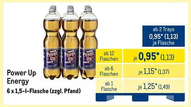 Power Up Energy - 6 x 1,5 l-Flasche (zzgl. Pfand)
