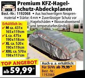 Premium KFZ-Hagelschutz-Abdeckplanen