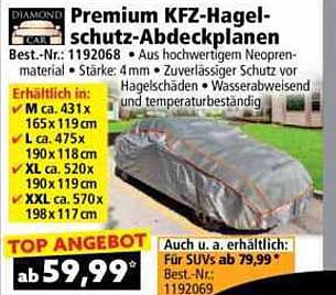 Premium KFZ-Hagelschutz-Abdeckplanen