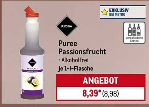 Puree Passionsfruit - Alkoholfrei