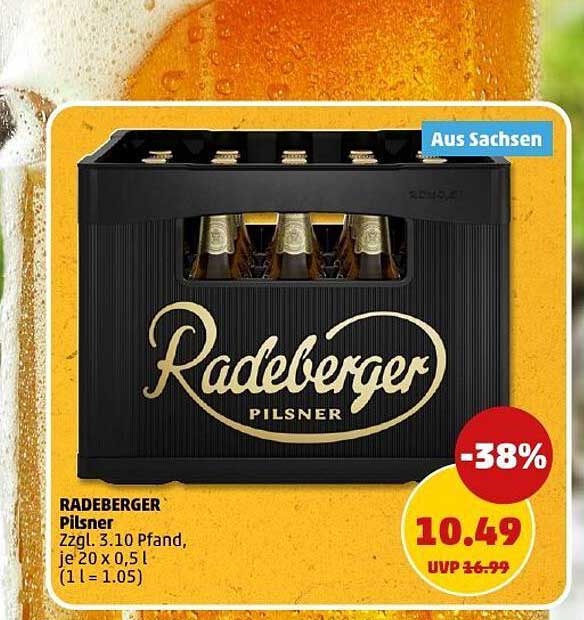 RADEBERGER Pilsner 20 x 0,5 l