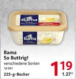 Rama So Buttrig! 225-g-Becher – verschiedene Sorten