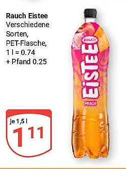 Rauch Eistee Verschiedene Sorten, PET-Flasche, 1,5 l